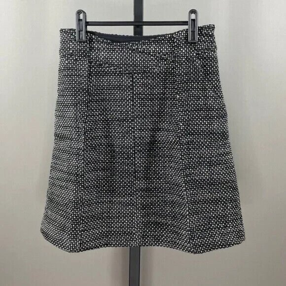 Derek Lam Dresses & Skirts - NEW Derek Lam Black White Woven A Line Skirt Womens 4 designer